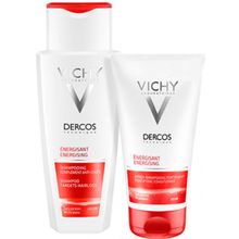 Vichy Dercos тонизирующий шампунь 200 мл и тонизирующий бальзам 150 мл против выпадения волос