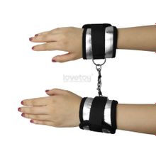 Серебристо-черные наручники Struggle My Handcuff (244470)