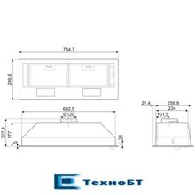 Встраиваемая вытяжка Smeg KSG70HE