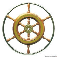 Osculati Steering wheel w SS external rim 52 cm, 45.161.52