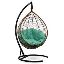 Кресло кокон подвесное SEVILLA VERDE VELOUR горячий шоколад + каркас