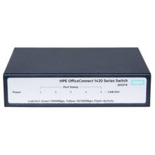 hewlett packard (hpe 1420 5g switch( unmanaged, 5*10 100 1000, qos, fanless)) jh327a#abb