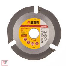 Denzel Диск пильный для УШМ, "Мультирез", 125 мм, посадка 22,2 мм Denzel