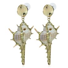 Длинные серьги "Ракушки" (арт. 82606-1)