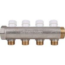 Коллектор распределительный 1" с 4 отводами ½" Stout, SMB 6851 011204