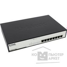 D-Link DGS-1008MP A2A Неуправляемый коммутатор с 8 портами 10 100 1000Base-T с поддержкой PoE и функцией энергосбережения