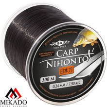 Леска мононить Mikado NIHONTO CARP 0,22 (300 м) - 6.40 кг.