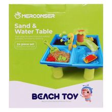 Стол для игр с песком и водой Две водяные вертушки 44х44х38 см CJ-1381186