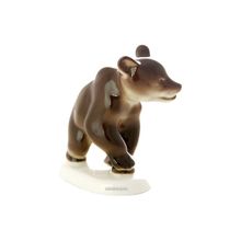 Скульптура "Медвежонок присевший", Императорский фарфоровый завод