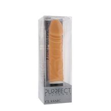 Dream Toys Реалистичный 7-скоростной вибратор PURRFECT SILICONE CLASSIC 6.5INCH FLESH - 16,5 см. (телесный)