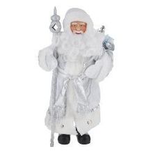 Magic-Time Новогодняя фигурка Дед Мороз в серебряном костюме, 41см (39088)