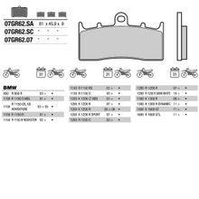 BREMBO Тормозные колодки BREMBO 07GR62SA