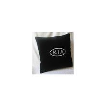  Подушка Kia черная вышивка белая