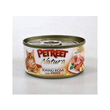 PETREET Tonno Rosa con Patate (Петрит) консервы для кошек Кусочки розового тунца с картофелем