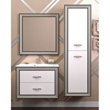 Opadiris Тумба с раковиной Карат 80 серебро
