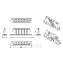 Дорожные ограждения пластиковые вставные 2000 мм