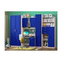 Регион 58 Детская стенка Юниор МДФ, темно-синий металл