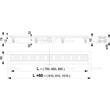 Душевой лоток Alcaplast APZ10 (APZ10-850M)