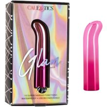 California Exotic Novelties Розовый изогнутый мини-вибромассажер Glam G Vibe - 12 см. (розовый)