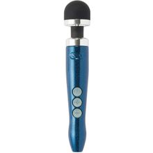 Синий беспроводной вибратор Doxy Die Cast 3R Rechargeable Wand - 28 см.