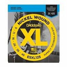 ESXL125 Nickel Wound Комплект струн для электрогитары, Super Light Top Reg Bott, 9-46, DAddario