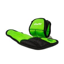 Утяжелители для рук STARFIT WT-201 "Эргономичные" 0,75 кг*2шт , зеленые черные