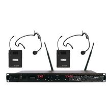 Радиосистема c двумя портативными передатчиками и головными микрофонами PROAUDIO DWS-822PT