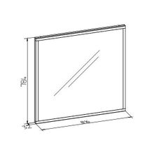 ПМ: Глазов Nature 59 (спальня) Зеркало навесное