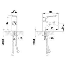 Смеситель Lemark plus Shape LM1708C для биде