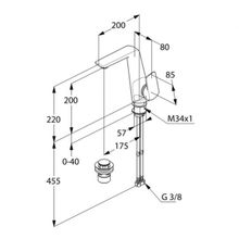 Смеситель для раковины Kludi Ameo (410250575)