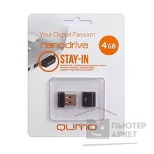 Qumo USB 2.0  4GB NANO QM4GUD-NANO-B Black