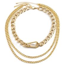 Многослойное колье "Карабин" (арт. 83392-2)