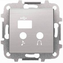 ABB Лицевая панель ABB Sky медиа-комбайна нержавеющая сталь 2CLA856830A1401 ID - 260539