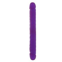 Двойной фиолетовый фаллоимитатор DOUBLE DONG LAVENDER - 30 см. Фиолетовый