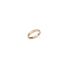 Золотое кольцо  обручальное гладкое с бриллиантом арт.36К1