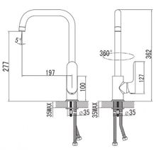 Смеситель Iddis Harizma HARSBL0i05