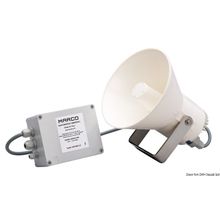 Osculati Electric horn mirror polished SS bracket 24 V, 21.430.24