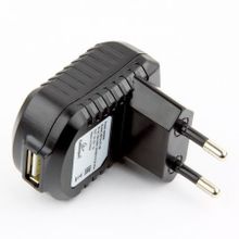Зарядное устройство Cablexpert MP3A-PC-08 100 220V->5V, 1A USB, черное