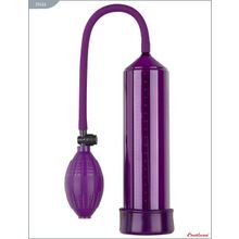 Фиолетовая вакуумная помпа Eroticon PUMP X1 с грушей Фиолетовый