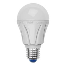 Uniel Лампа светодиодная Uniel E27 8W 4000K матовая LED-A60 8W NW E27 FR PLP01WH UL-00001523 ID - 234308