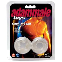 Topco Sales Комплект из 2 эрекционных  колец Adam Male Toys Cock N Load Cock Rings (прозрачный)