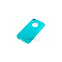 Силиконовая накладка для iPhone 4 4S вид №31 sea blue