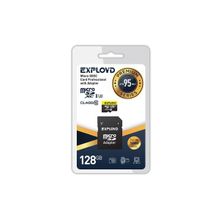 Карта памяти microSDXC 128Gb Exployd, 95 MB s, с адаптером