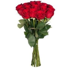 11 красных роз букет Флавия