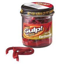 Имитация червя Gulp! Earthworm, 10см, 31г, Red Berkley