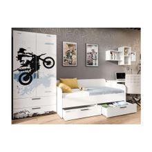 Алмаз. Любимый дом Модульная детская Мотокросс (Серый шелк)