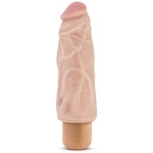 Blush Novelties Рельефный вибратор-реалистик Dr. Skin Cock Vibe 9 - 17,8 см. (телесный)