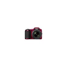 NIKON PhotoCamera  CoolPix L820 red 16Mpix Zoom30x 3" 1080p 65Mb SDHC CMOS IS opt+el 0fr s HDMI AA