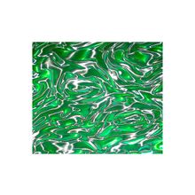 Потолочная плита Армстронг 3D ,цвет зеленый хром , рисунок волна (США)