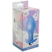 Lola toys Голубая анальная вибропробка Bulb Anal Plug - 10 см.